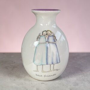 Demdaco “most sincerely “ best friends bud vase